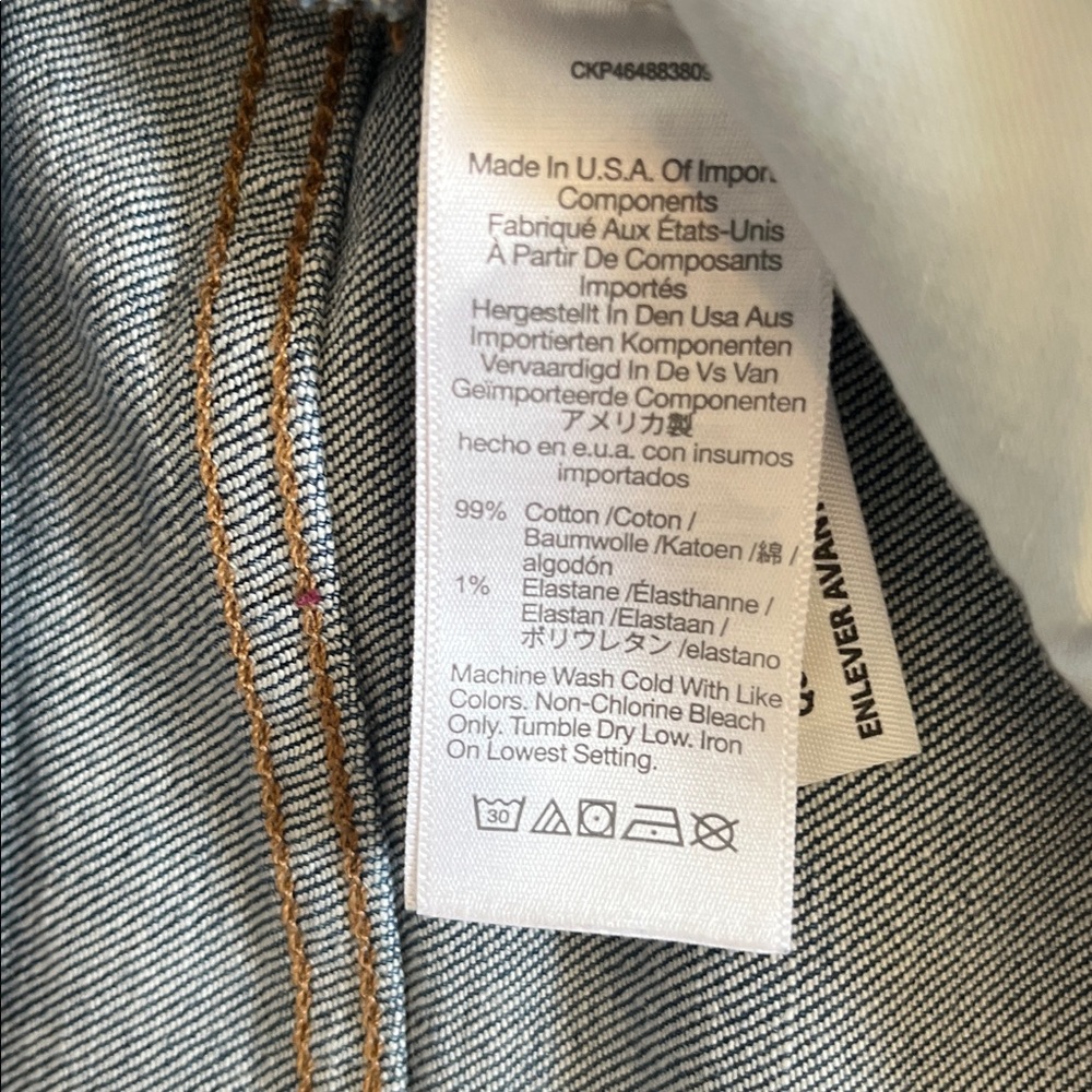 Madewell The Perfect Vintage Wide Leg Jeans Classic Blue Wash Sz 31 - Picture 6 of 7